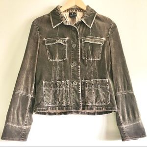 Olive corduroy button jacket